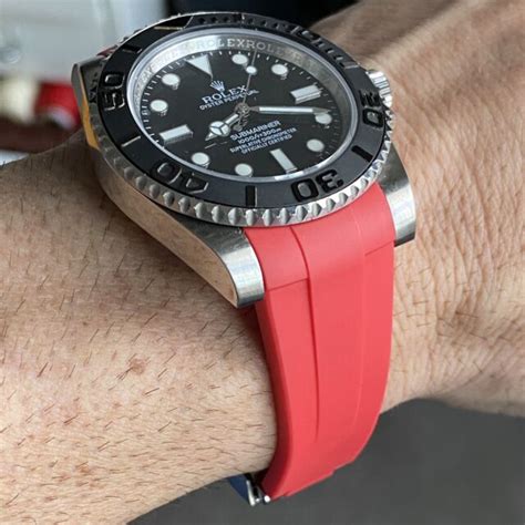 rolex 20mm rubber strap|Rolex watches with rubber strap.